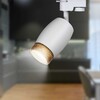 Миниатюра фото трековый светильник однофазный эра tr51-gu10 wh б0054163 | 220svet.ru