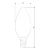 Миниатюра фото лампа светодиодная филаментная elektrostandard ble1427 e14 9w 4200k матовая a050133 | 220svet.ru