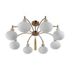 Миниатюра фото потолочная люстра lumion gloriya 8272/8c латунь | 220svet.ru