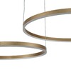 Миниатюра фото подвесной светодиодный светильник indigo galass 14001/2p gold v000011l | 220svet.ru