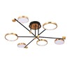 Миниатюра фото потолочная светодиодная люстра arte lamp holly a1364pl-6pb | 220svet.ru
