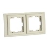 Миниатюра фото рамка 2-постовая mono electric larissa крем 103-171700-161 | 220svet.ru