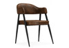 Миниатюра фото стул на металлокаркасе woodville twin brown / black 15923 | 220svet.ru