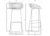 Миниатюра фото стул барный dobrin frank lmzl-pp775a-n_m_p-b-03-12296 | 220svet.ru