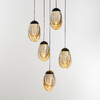 Миниатюра фото подвесной светильник delight collection md25090022-5a matt black/champagne | 220svet.ru