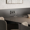 Миниатюра фото розетка с заземлением шторками и usb тип a+c графит акрил werkel w1171744 | 220svet.ru