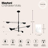 Миниатюра фото подвесная люстра maytoni technical mollis mod126pl-08b | 220svet.ru