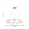Миниатюра фото подвесная светодиодная люстра favourite ori 4248-9p | 220svet.ru