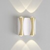 Миниатюра фото настенный светодиодный светильник crystal lux clt 022w2 wh-go 4000k | 220svet.ru