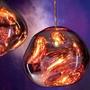 Миниатюра фото подвесной светильник "шар из лавы" | 220svet.ru
