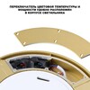 Миниатюра фото светильник светодиодный с переключателем цветовой температуры и мощности novotech opal 359732 золото | 220svet.ru