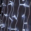 Миниатюра фото новогодняя гирлянда занавес белый 2*3м ip65 eurosvet 200-101 200-101 | 220svet.ru