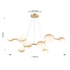 Миниатюра фото подвесной светодиодный светильник favourite asterismo 4448-8p | 220svet.ru