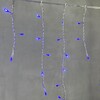 Миниатюра фото гирлянда бахрома 3,1 x 0,5 м синяя 220в, 150 led, провод прозрачный пвх, ip54 ltc pil150-10-2b | 220svet.ru