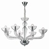 Миниатюра фото подвесная люстра ideal lux casanova sp8 trasparente | 220svet.ru
