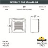 Миниатюра фото светильник для подсветки лестниц накладной fumagalli extraleti 100 square-gr 3s2.000.000.wyg1l | 220svet.ru