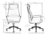 Миниатюра фото кресло руководителя dobrin colton lmr-126b_ch-m_el-grey-12309 | 220svet.ru