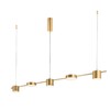 Миниатюра фото подвесной светодиодный светильник crystal lux sp5 l1200 gold | 220svet.ru