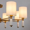 Миниатюра фото потолочная люстра на штанге arte lamp waverley a4102pl-8pb | 220svet.ru