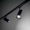 Миниатюра фото трековый светодиодный светильник ideal lux quick 21w cri80 30 3000k bk on-off | 220svet.ru