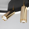 Миниатюра фото светодиодная люстра eurosvet luminari 90247/3 черный / золото | 220svet.ru