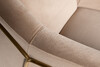 Миниатюра фото кресло велюр бежевый/мат.золотой garda decor 46as-ar2976-bg | 220svet.ru