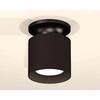 Миниатюра фото комплект накладного светильника ambrella light techno spot xs7402063 sbk/pbk черный песок/черный полированный (n7926, c7402, n7021) | 220svet.ru