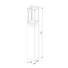 Миниатюра фото уличный светодиодный светильник elektrostandard frame 1529 techno led черный a051859 | 220svet.ru