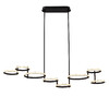 Миниатюра фото подвесная светодиодная люстра delight collection md20001002-8a matt black | 220svet.ru