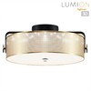 Миниатюра фото потолочный светодиодный светильник lumion drumy 6597/40l черный, античная латунь | 220svet.ru