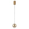 Миниатюра фото подвесной светодиодный светильник crystal lux caro sp led gold | 220svet.ru