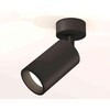 Миниатюра фото комплект накладного светильника ambrella light techno spot xm6323002 sbk черный песок (a2210, c6323, n6111) | 220svet.ru