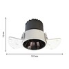 Миниатюра фото встраиваемый светодиодный светильник favourite mortise 4418-1c | 220svet.ru