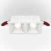 Миниатюра фото встраиваемый светильник maytoni alfa led dl043-02-10w3k-d-sq-w | 220svet.ru