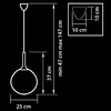 Миниатюра фото подвесной светильник lightstar globo 813032 | 220svet.ru