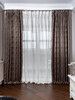 Миниатюра фото портьера fiji коричневая 280*300см garda decor 121gd-fsport-ed | 220svet.ru