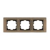 Миниатюра фото рамка 3-постовая mono electric style aluminium бронза 107-810000-162 | 220svet.ru