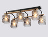 Миниатюра фото потолочная люстра  ambrella light traditional loft tr tr3033250/6 bk/wd | 220svet.ru