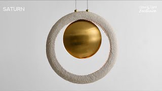 Миниатюра фото настольная лампа odeon light saturn 5443/1t латунь | 220svet.ru