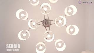 Миниатюра фото настольная лампа crystal lux sergio lg1 gold | 220svet.ru