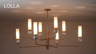 Миниатюра фото потолочная люстра на штанге odeon light lolla 6625/8 | 220svet.ru